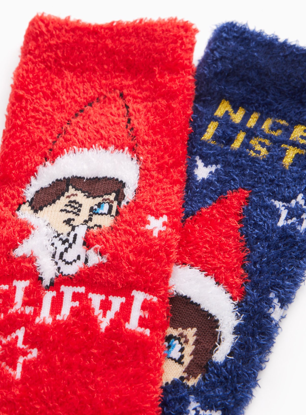 Elf On The Shelf Fluffy Christmas Socks 2-Pack 9-12 Infant - Image 2 thumbnail